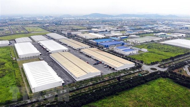 A corner of the VSIP Bac Ninh industrial and urban park with full basic infrastructure. (Photo: VNA)