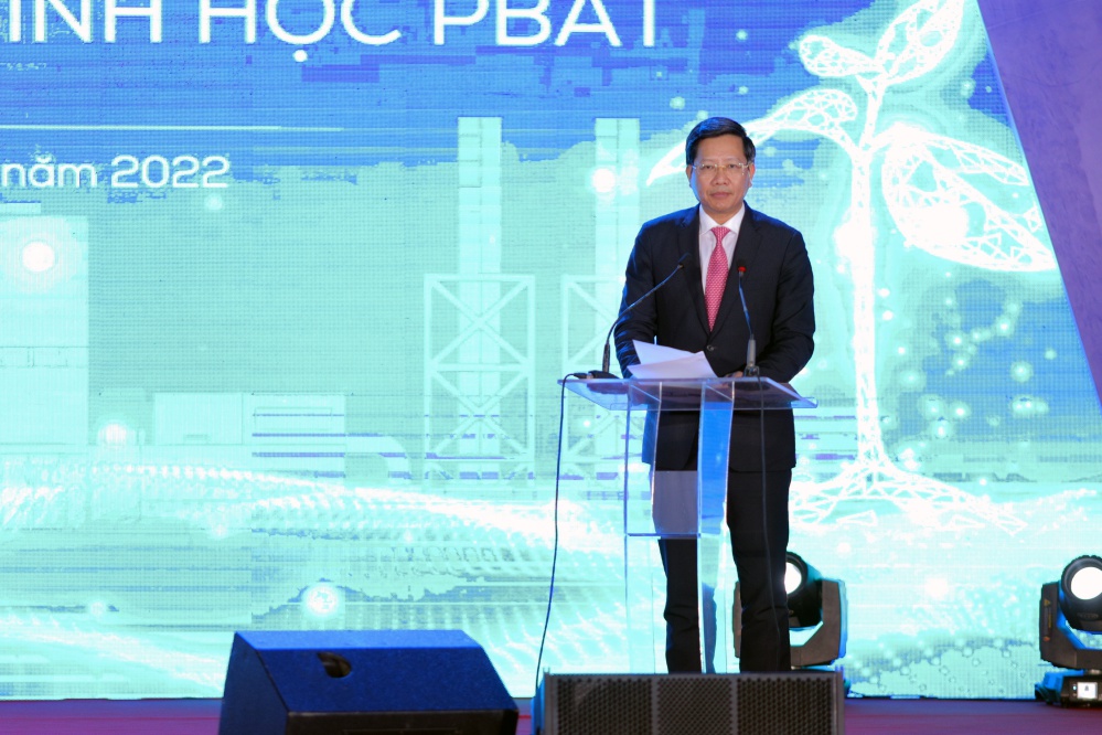 Mr. Le Anh Quan – Permanent Vice Chairman of Hai Phong city People’s Committee highly appreciated the role of PBAT plant in the process of contributing to the economic development of the city, especially to promoting the production of zero emissions, no greenhouse effect