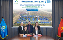 KCN An Phát 1 ký kết hợp đồng và bàn giao đất cho Công Ty TNHH Technology Paishing HD Vietnam