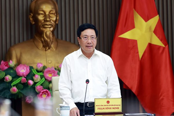Deputy Prime Minister Pham Binh Minh at the meeting