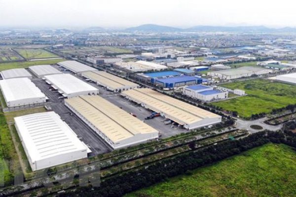 Một góc Khu công nghiệp và Đô thị VSIP Bắc Ninh với đầy đủ hạ tầng cơ bản. (Ảnh: Danh Lam/TTXVN)